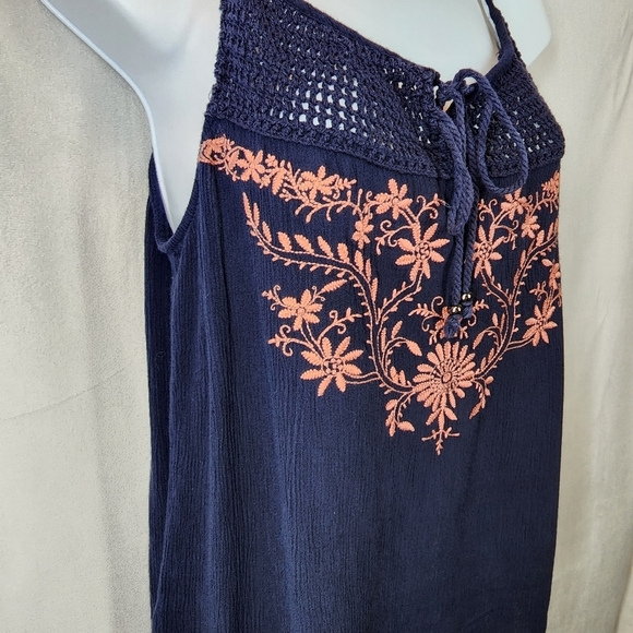 Umgee embroidered spaghetti strap blouse - Picture 5 of 10